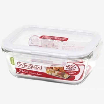 Fireproof Food Container Euro LLG423 15x11x6,6cm 420ml Clear Lock&Lock