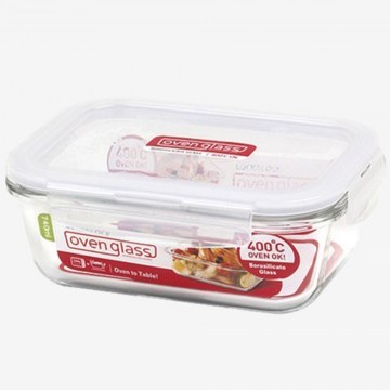 Fireproof Food Container Euro LLG429 17,5x13x7,3cm 740ml Clear Lock&Lock