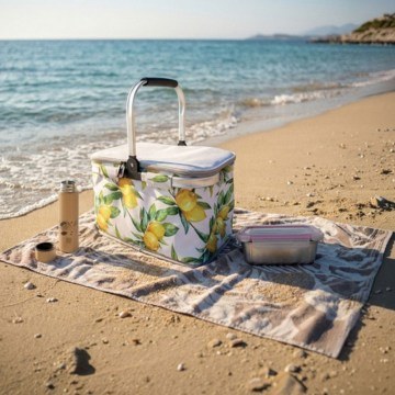 Isothermal Picnic Bag Lemon Pie 9834-T 43x24x28cm 20lt Multi Iris Barcelona