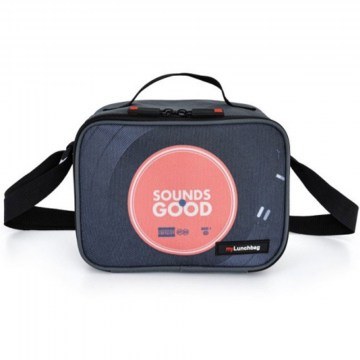 Isothermal Bag With Food Container Sound GoGlass (Set 2Pcs) 9259-TN 840ml Black Iris Barcelona