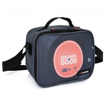 Isothermal Bag With Food Container Sound GoGlass (Set 2Pcs) 9259-TN 840ml Black Iris Barcelona