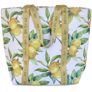 Isothermal Bag Shopper Lemon Pie 9831-T 44x16x37cm 10lt Multi Iris Barcelona
