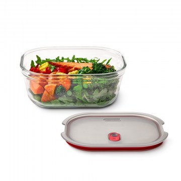 Food Container Stuck & Nest FBGR-BX-L017 1200ml Clear Black&Blum