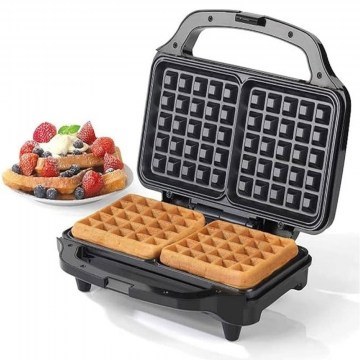 Non-Stick Waffle Maker 2 Seats Deep Fill EK2249 39,3x24,5x10,5cm 900W Black Salter