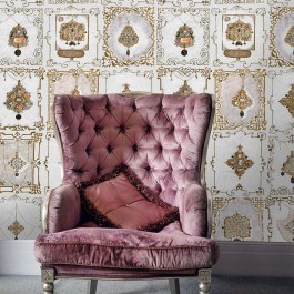 Ταπετσαρία Anna's Jewelry Neutral WP20368 Grey-Gold MindTheGap GOLD-GREY