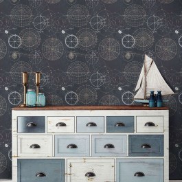 Wallpaper Astronomy Blue WP20032 Blue-White Mind The Gap BLACK-BLUE