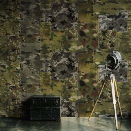 Wallpaper Camo WP20201 Green-Grey-Black Mind The Gap GREEN-GREY