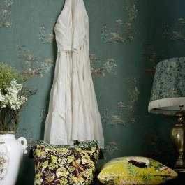 Ταπετσαρία Chinoserie Blue WP20437 Blue-Brown-Green-Taupe MindTheGap GREEN