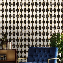 Wallpaper Empire Onyx WP20289 Black-Ivory-Gold Mind The Gap BLACK-GOLD