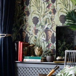 Wallpaper Exotic Menagerie Light WP20516 Green-Brown-Red Mind The Gap BROWN-GREEN