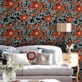 Ταπετσαρία Floral Painting Dark WP20252 Red-Blue-Black MindTheGap RED-BLUE