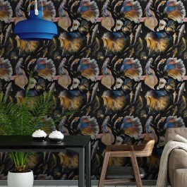Ταπετσαρία Goldfish Anthracite WP20301 Blue-Yellow-Black MindTheGap YELLOW-BLACK