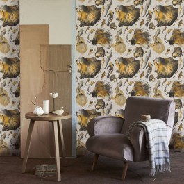 Ταπετσαρία Goldfish Ivory WP20302 Yellow-Grey MindTheGap GREY-YELLOW