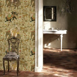 Wallpaper Hindustan WP20255 Brown-Green-Red-Taupe Mind The Gap BROWN-GREEN