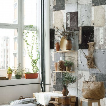 Wallpaper Imperfection Washed WP20339 Grey-Taupe-Black Mind The Gap