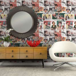 Ταπετσαρία Retro Ads WP20069 Green-Red-White MindTheGap MULTI