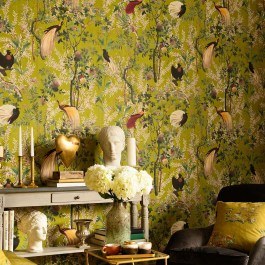 Ταπετσαρία Royal Garden Green WP20465 Green-Taupe-Red-Brown MindTheGap GREEN