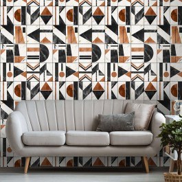 Wallpaper Soho Copper WP20353 Taupe-Black-Copper Mind The Gap RUST-BLACK
