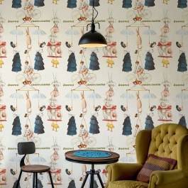 Ταπετσαρία The Great Show WP20002 Blue-Red MindTheGap BEIGE-BLUE