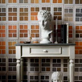 Wallpaper Traite Des Couleurs WP20414 Brown-Yellow-White Mind The Gap BROWN-YELLOW