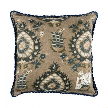 Decorative Pillow (With Filling) Flourish LC40087 50x50 Petrol-Olive MindTheGap
