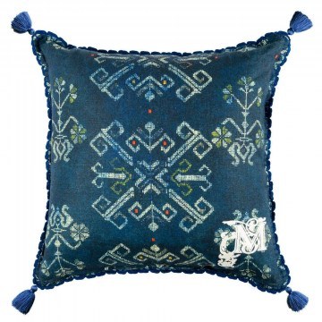 Decorative Pillow (With Filling) Roots LC40089 50x50 Petrol MindTheGap