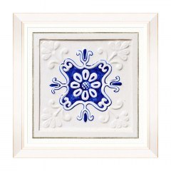 Κάδρο Folk Tiles I FA13248 50x50cm Blue MindTheGap