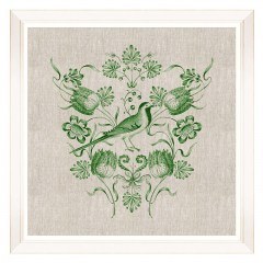 Frame Embroidery Folk I FA13254 70x70cm Green MindTheGap
