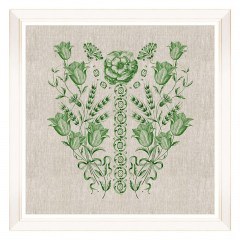 Frame Embroidery Folk IV FA13257 70x70cm Green MindTheGap