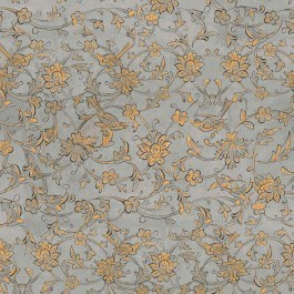 Wallpaper Backyard Flowering Slate WP30006 Grey-Mustard MindTheGap MUSTARD