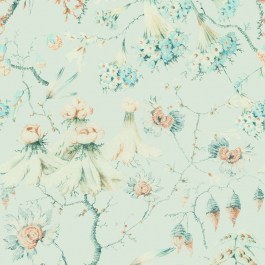 Wallpaper Grandmas Tapestry Skylight WP30020 Sky Blue MindTheGap SKY BLUE