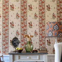 Wallpaper Korond Floral Leather WP30025 Terracotta MindTheGap TERRACOTTA