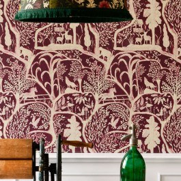 Wallpaper The Enchanted Woodland WP20550 Bordeaux MindTheGap BORDO