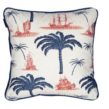 Μαξιλάρι Διακοσμητικό (Με Γέμιση) Aegean Lc40108 50X50Cm White-Blue Mindthegap