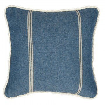 Μαξιλάρι Διακοσμητικό (Με Γέμιση) Katalin Stripe Lc40118 50X50Cm White-Blue Mindthegap