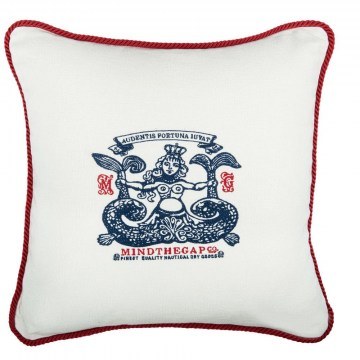 Μαξιλάρι Διακοσμητικό (Με Γέμιση) Sirene Lc40104 50X50Cm White-Blue Mindthegap