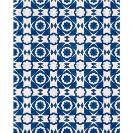Wallpaper Aegean Tiles Indigo Wp30051 52X1000Cm White-Blue Mindthegap WHITE-BLUE