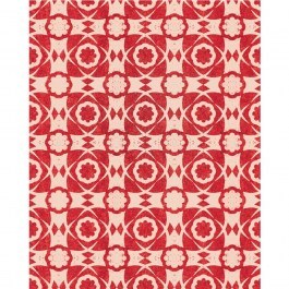 Wallpaper Aegean Tiles Red Wp30052 52X1000Cm White-Red Mindthegap WHITE-RED