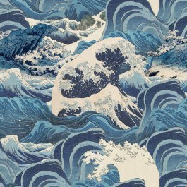 Wallpaper Sea Waves Light Blue Wp30060 52X1000Cm Light Blue Mindthegap LIGHT BLUE