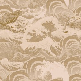 Wallpaper Sea Waves Taupe Wp30062 52X1000Cm Grey-Beige Mindthegap GREY-BEIGE
