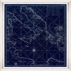 Frame La Mer Mediterranee - Central Side Fa13381 90X100Cm Blue Mindthegap