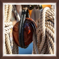 Frame Seagoing Iii Fa13390 70X70Cm White-Brown Mindthegap