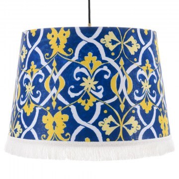 Pendant Lamp Seaside Trellis Cl50417 Ø35Xø45Xh30 E27 Yellow-Blue Mindthegap