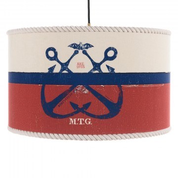 Φωτιστικό Οροφής Seaworthy Cl50424 Ø45X28 E27 White-Red-Blue Mindthegap