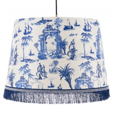Pendant Lamp The Old Harbour Cl50396 Ø25Xø35Xh25 E27 White-Blue Mindthegap