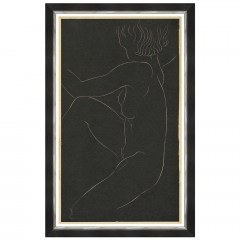 Κάδρο Female Nude FA13417 60x100cm Black-Gold MindTheGap