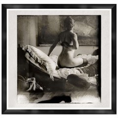 Frame Nude Of Marie Jordan FA13434 70x70cm Black-White MindTheGap