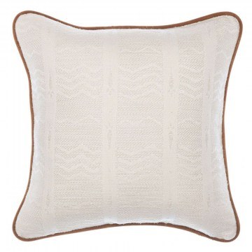 Decorative Pillow White Lake Jacquard LC40167 50x50cm White-Brown MindTheGap