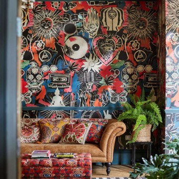 Wallpaper Festival Memories WP20612 52x300cm Multi-Black MindTheGap