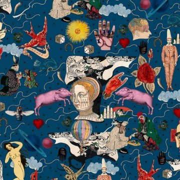Wallpaper Illusionary Daytime WP20617 52x300cm Multi-Blue MindTheGap